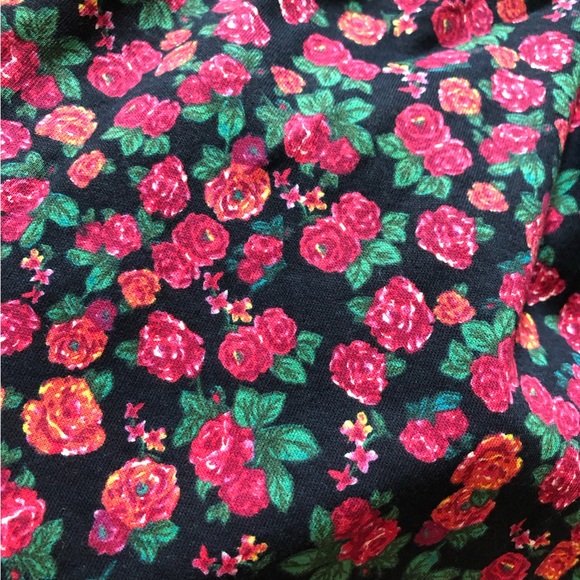 Zara Trafaluc Rose Print Pocket Mini Skirt Size M - Picture 5 of 9